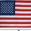 TAYLOR MADE PRODUCTS 50-Star US Boat Flag, 16" x 24", American Red, White & Blue, Stars and Stripes, Water-Repellent Fade-Resistant 200-Denier Nylon Fabric, Brass Grommets - 2424