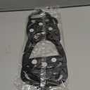 2 Pairs Ice Cleats for Shoes and Boots, Universal Non Slip Hiking Spikes, Micro Shoe Spikes for Snow and Ice, Durable Snow Crampons for Winter Hiking Climbing Ice Fishing, 8 Steel Studs Gripper Spike (M: Women (7-10) / Men (5.5-8.5))