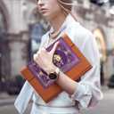 Christian Gifts,A5 Hardcover Leather Journal for Women - 200 Pages Premium Paper Notebook,Lion Journal with 180 Lay Flat Design for Daily Diary, Prayer & Planning (Lion Purple)