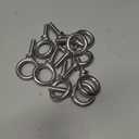 QWORK Eye Bolt, 10 Pack 3/8" x 1-1/4" UNC Marine Grade Stainless Steel Lifting Ring Threaded Eyebolts