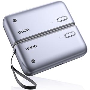 llano S850 Upgraded Type-C Wireless HDMI Transmitter and Receiver, 50M, Ultra 4K Decode Input 1080P@60Hz Output, Plug&Play 5G+2.4G and Audio for Phone/Tablet/Laptop/PC to Monitor/Projector/TV Box (Silver)