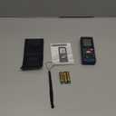 Laser Distance Meter 196ft  Digital Laser Measuring Tool with LCD Backlit Display, Area Volume Pythagorean, 2mm Accuracy, Class II, Electronic Tape Measure for DIY Construction  AAA Battery Powered