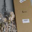 Leyndo 6 Pcs Boho Christmas Tree Picks Decoration Neutral Jute Farmhouse Rustic Ornaments for Xmas Tree Topper Decor Office Home Vase Holiday Party Ornaments