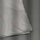 Ruffled Farmhouse Shower Curtain,White Fabric,Country and Chic Style,72x78 in