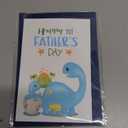 WhatSign Happy 1st Fathers Day Card First Fathers Day Greeting Cards for Father To Be New Dad First Time Fathers Soon To Be Dad To Be Father's Day Gift Cards from Wife Baby Son Girl Daughter