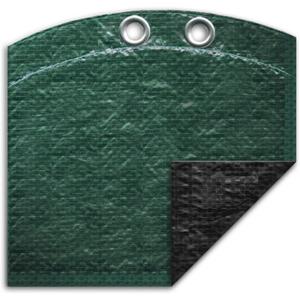 Robelle 15 ft Heavy Duty Green Winter Pool Cover for Above Ground Pools, 4 ft Overlap (19 ft Cover Size), Solid 8 x 8 Scrim, 2.36 oz/yd2, Style: 3215-4