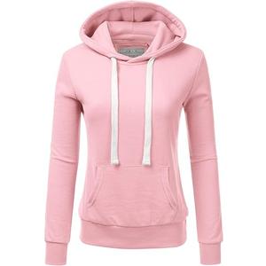 DOUBLJU Basic Lightweight Pullover Sweater Top Essential Comfy Casual Hoodie Sweatshirt for Womens Clothes with Plus Size (X-Small)