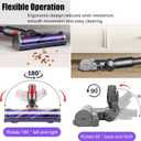 Upgrade Anti-Tangle Motorhead for Dyson V7 V8 V10 V11 V15 SV10 SV11 SV12 SV14 Vacuum Cleaner Replacement Cleaner Brush Head Replacement Parts for Dyson Hard Wood and Carpets