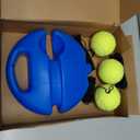 Tennis Trainer Rebound Ball with String Solo Tennis Training Kit Portable Practice Rebounder Equipment Training Tools with Long Elastic Ropes for Adults, Kids, Beginners (Blue)