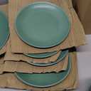 Dinnerware Sets, 12-Piece Plates and Bowls Set for 4, Dishes Set for Home Restaurant,  Green