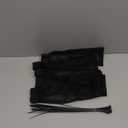 Shappy 24 Pieces Washing Machine Lint Traps and Cable Ties Set 6 Nylon Mesh Lint Trap for Discharge Hoses and 18 Cable Ties Fits Most Washing Machines(Black)
