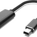 Mini USB OTG Cable for Digital Cameras - USB A Female to Mini USB B 5-pin Male Adapter Braided Cable