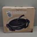 Stariver 6L Electric Hot Pot with Divider - Dual-Flavor Fondue & Shabu Shabu Pot, 1360W with 5-Temp Control, Non-Stick & BPA-Free, Perfect for Family Dinners & Parties