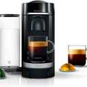 Nespresso VertuoPlus Deluxe Coffee and Espresso Machine by De'Longhi, 37 Oz, Black