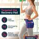 Magic Gel Hip Ice Pack Wrap - Reusable Cold Pack for Hip Bursitis, Hip Replacement Surgery and Hip Flexor Pain. Hip ice wrap for Inflammation, Swelling and Hip Pain Relief