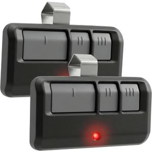 2 Replacement for Liftmaster Chamberlain Sears Craftsman 893MAX Garage Door Opener Remote 2 Pack (Grey)