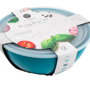 12 Piece Mixing Bowl With Lids  6 Bowls And 6 Lids 302ML, 700 ML, 2100 ML,  3492 ML,  5488 ML,
