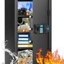 6.0 Cubic Large Home Safes Water and Fireproof, Anti-Theft Safe Box with Alarm System, Spare Key, Mute Function and Removable Shelf, Digital Fire Safe for Home Ammo Document Medicine Jewelry