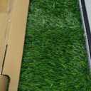 Dog Grass Large Potty Patch, Dog Litter Boxes Artificial Grass Bathroom Turf for Pet Training, Washable Puppy Pee Pad, Perfect Indoor/Outdoor Portable Potty Pet Loo (Tray system-35"X22.6")