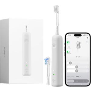 Laifen Wave Special Electric Toothbrush, New 2025 Version Oscillation & Vibration Sonic Electric Toothbrush for Adults with App, 2 Brush Heads, IP68 Waterproof Travel Powered Toothbrush (Matte Grey) (Pack of 1)