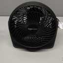 Air Circulator Desk Fan for Bedroom, Home and Office, 90-Degree Tilt Head, 3 Speed Settings, Cooling, 35 Watts, Black, 11.1"W x 6.3"D x 10.9"H