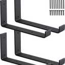 4 Pack 9in Black Shelves Support