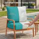 Outdoor Chair Cushion, 22 x 22 Water-Resistant Patio Seat Cushion Lake Blue, 1 Pack 22 x 22 Inch