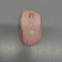 TECKNET Wireless Mouse, 2.4G Ergonomic Optical Mouse, Computer Mouse for Laptop, PC, Computer, Chromebook, Notebook, 6 Buttons, 24 Months Battery Life, 4000 DPI, 6 Adjustment Levels (Pink)