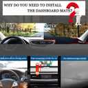 Blazeray Car Dashboard Cover Custom Compatible with Toyota Highlander 2014 2015 2016 2017 2018 2019 Anti-Skid Dashboard Mat Center Console Protector Cover Mat Sunshield Cover Mat(Red Edge)