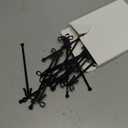 20 pcs Bow Drink Stirrers, Acrylic Drink Stirs for Bow Themed Party Decoration, Coquette Birthday Cocktail Wedding Decorations Party Favors (Black)