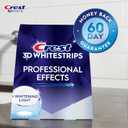 Crest 3D Whitestrips Professional Effects + LED Light Teeth Whitening Kit, 1 Light + 20 Treatments, Each with 1 Upper/1Lower, 40 Strips Crest 3DWhite Teeth Whitening Strips