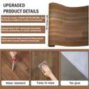 Oxdigi Vinyl Flooring Roll 53 sq.ft | 3'4"W x 16'5"L, PVC Leather-Like Linoleum Floor Covering, Waterproof Durable Heavy Vinyl, Easy to Install with Tape, Removable- No Adhesive Backing, Tan Brown