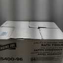 Genuine Joe Jumbo Roll Bath Tissue - 2-Ply White Toilet Paper, 3.3" x 650' per Roll, 12 Count Bulk Pack, Recycled Fiber, Commercial Grade for Dispensers, 3.25" X 650'