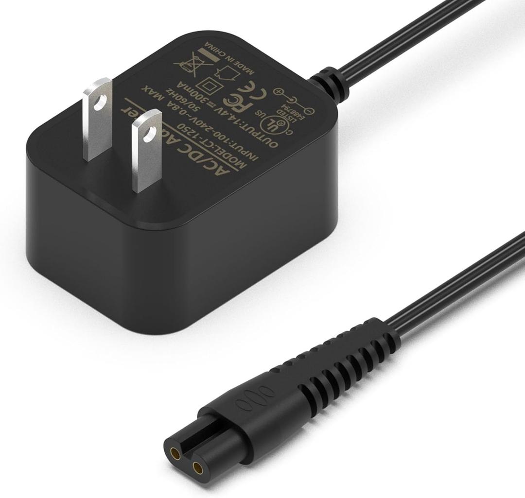 Replacement for Bissell Pet Hair Eraser Charger Charging Power Cord for Bissell 2390 2390A 23903 2284W 2284 P/N 1614206 Lithium Ion Cordless Handheld Portable Vacuum Cleaner AC Adapter Black 6FT