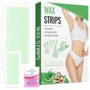 Wax Strips for Hair Removal Ready to Use At Home Kit Bikini Waxing Strips with Large and Small Strip Body Bikini Legs Underarm Women Full Face 120 Count 2 Sizeswith 8 Oil Wipes Hair Removal Wax Strip