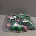 Simgoing 24 Pcs Pink Green Christmas Tree Ornaments 2.4 in Witch Christmas Balls Tree Decoration Princess Birthday Party Decor Witch Movie Accessories for Holiday Pastel Xmas Mantel Home Decor