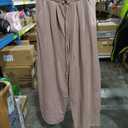 Aleumdr Wide Leg Sweatpants for Women Trendy Fashion High Waisted Drawstring Loose Long Pants with Pockets Size S