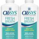 CloSYS Sensitive Mouthwash, 32 Ounce, 2 Count, Gentle Mint, Alcohol Free, Dye Free, pH Balanced, Helps Soothe Mouth Sensitivity, Fights Bad Breath