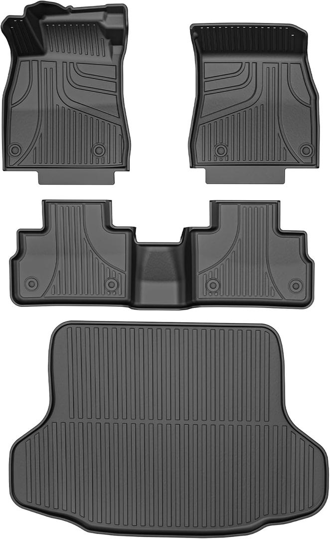 Floor Mats & Cargo Liner for 2020-2025 Nissan Sentra All Weather TPE Protection Floor Liners Full Set with Trunk Mat for 2021 2022 2023 2024 2025 Sentra Accessories