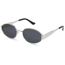 Livho Retro Polarized Sunglasses - UV400 Protection, Oval Shape, Metal Frames - Matching Soft Case Inlcuded