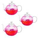 Glass Teapot with Removable Infuser-1500ml Clear GlassTea Pot for Stovetop, Borosilicate Microwave Safe Glass Tea Kettle and Tea Maker for Blooming & loose Tea