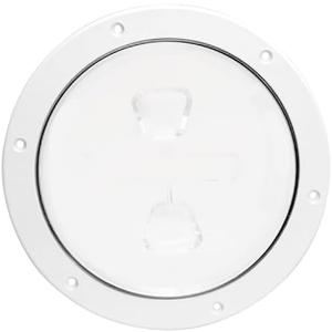 Beckson DP62-W Screw-Out Deck Plate, White (Pack of 1)
