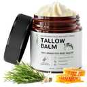 Beef Tallow for Skin,Tallow Face Moisturizer,Organic Whipped Tallow and Honey Balm,Moisturizes and Soothes the Skin(4 Oz1PC)