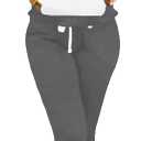 Nimsruc Two Piece Outfits For Women Jogging Suits Casual (Large, 3136 Dark Gray White)