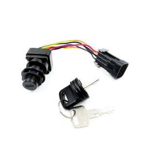 87-897716K01 3-Position Ignition Key Switch with Harness Fit for Mercury Marine Quicksilver Outboard Motor Replaces 897716 8M0059686 241237 Boat Engine Ignition Switch