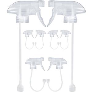 8 Pack 360 Spray Nozzles for 8oz, 16 oz Glass Spray Bottles, Spray Nozzles with Mist Stream Sprayer for Kitchen, Garden, Home and Office, Cleaning Solutions