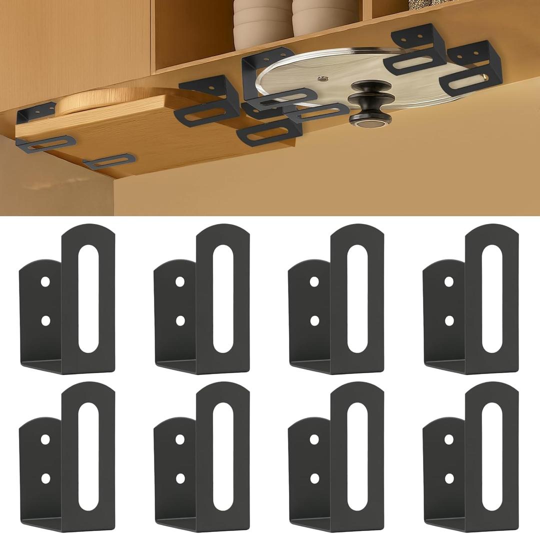 YCQDDA Under Cabinet Cutting Board Holder  8 Pcs Stainless Steel Cutting Board & Pot Lid Rack Storage, Under Shelf Counter Chopping Board Organizer (Grey)