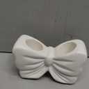 Bow Toothbrush Holder  2-Slot Toothbrush and Toothpaste Holder Cute Toothbrush Holder Set, Bathroom Counter Organizer for Bathrooms Electric Toothbrushes, Floss, Razors - White