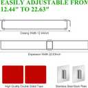 Yaocom 4 Pcs Rv Refrigerator Bars 12.44"-22.63" Adjustable Stainless Steel RV Fridge Tension Rods Refrigerator Accessories Extendable Food and Drink Stabilizers Prevent Messy Spills During Travel