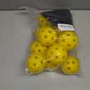 Coopay 12 Pack Plastic Baseballs Practice Training Balls Lightweight Hollow Softballs with a Drawstring Bag for Hitting Pitching Batting Training Indoor Outdoor Sport (Yellow)